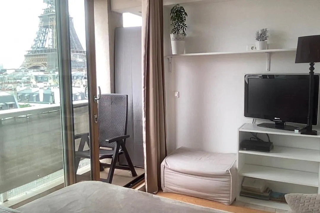 Magnifique Vue Tour Eiffel Studio Prive Avec Balcon *