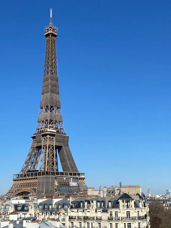 Magnifique Vue Tour Eiffel Studio Prive Avec Balcon * Paris